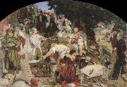 Ford Madox Brown work oil painting on canvas